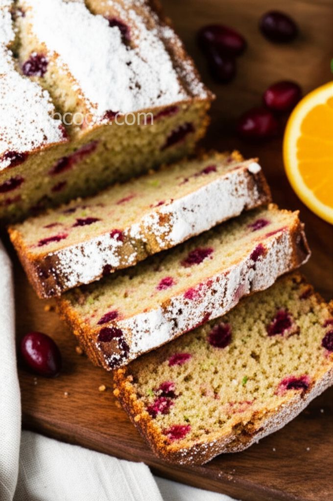 Citrus Cranberry Zucchini Bread