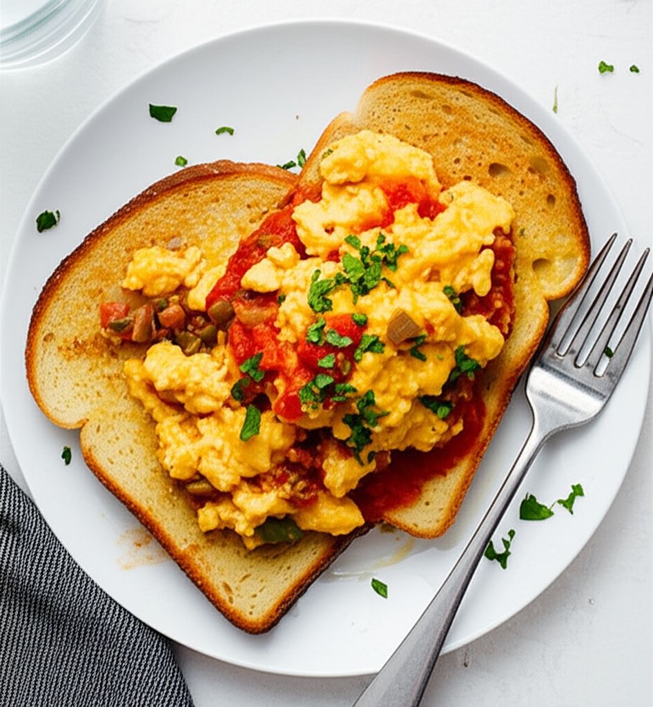 Eggs Creole Over Toast