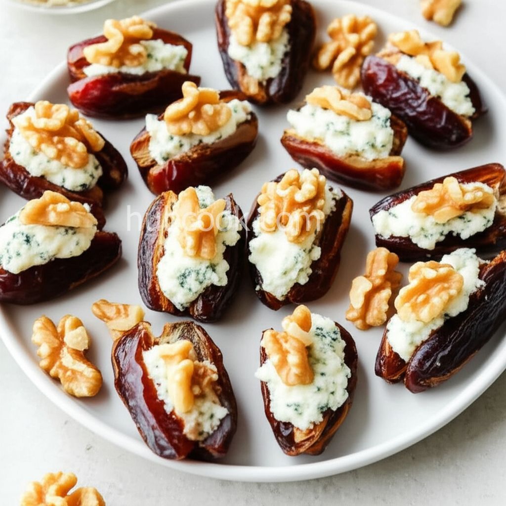 Gorgonzola-Walnut Stuffed Dates