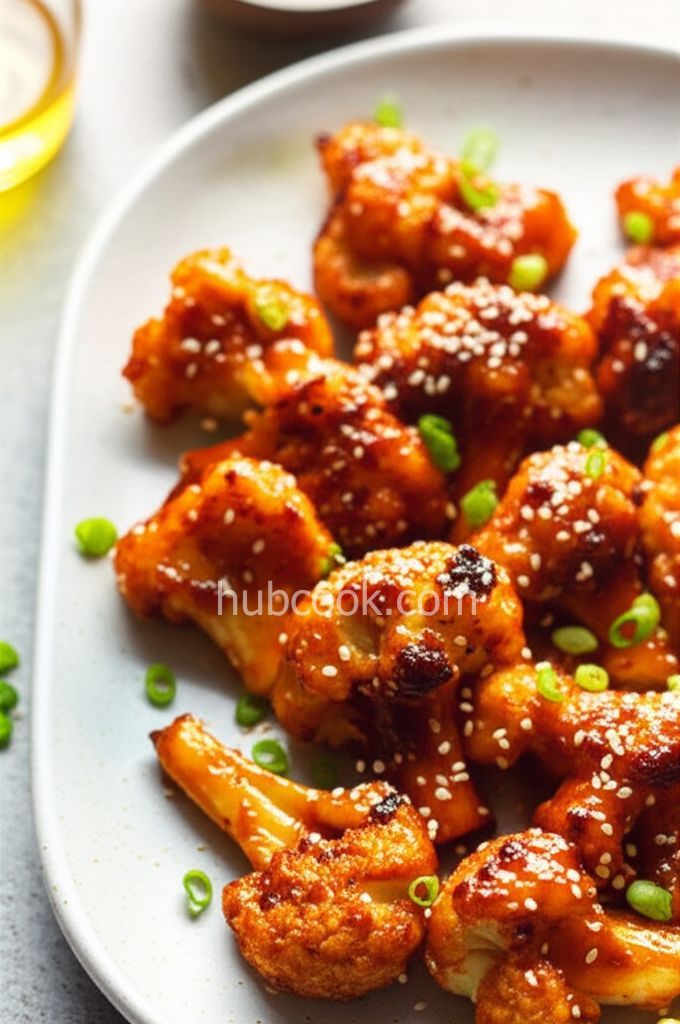 Korean Baked Cauliflower "Wings"
