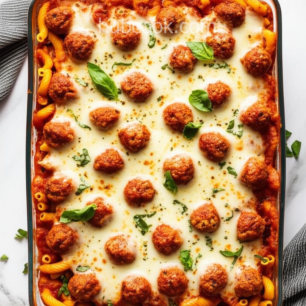 Meatball Pasta Bake