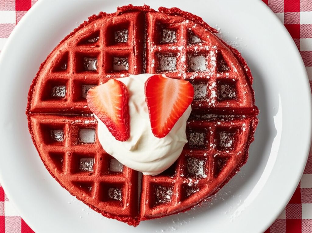 Red Velvet Belgian Waffles