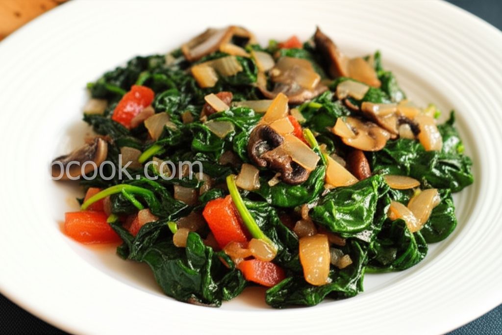 Sauteed Spinach and Mushrooms