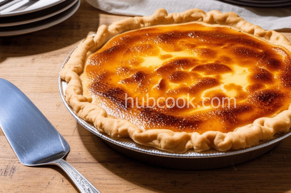 Sour Cream Peach Pie