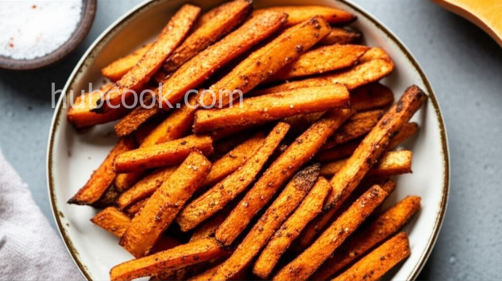 Sweet and Spicy Air Fryer Butternut Squash Fries